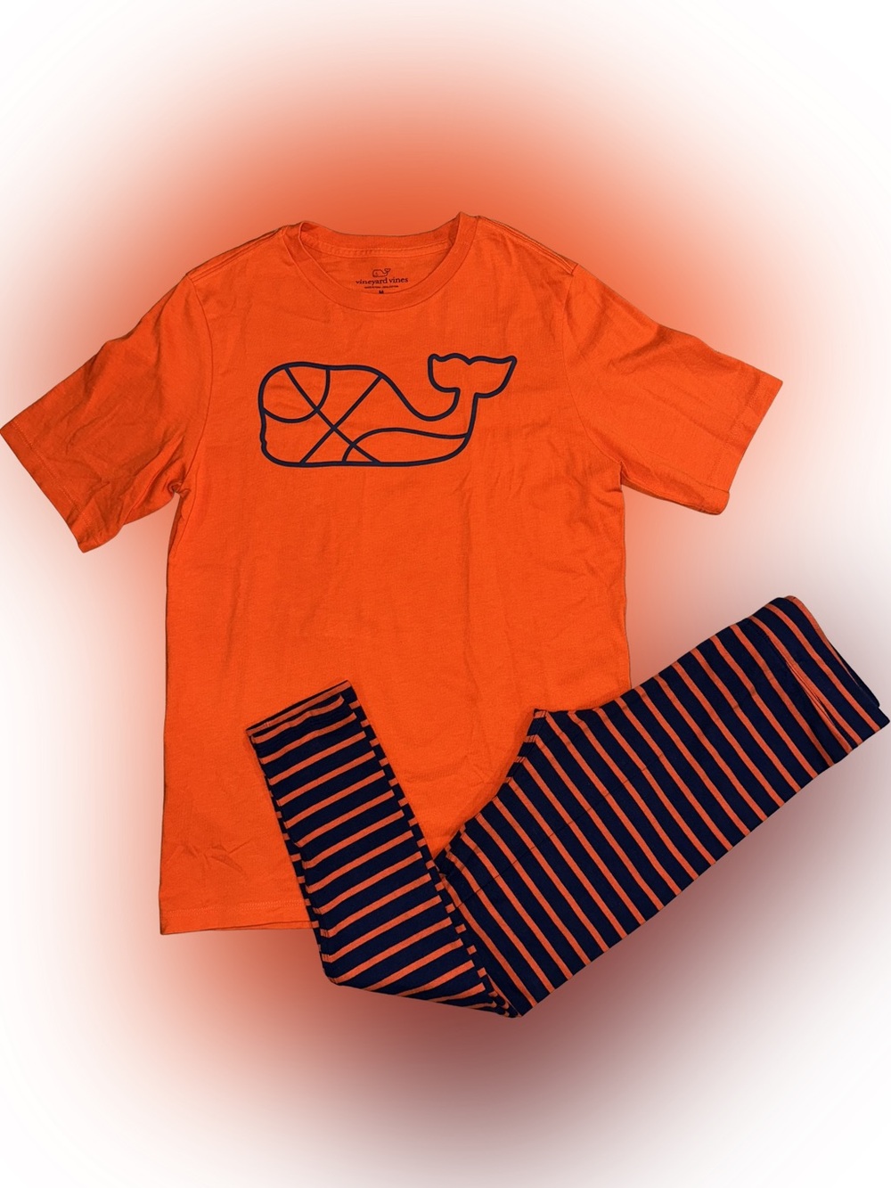 Vineyard Vines Girls Youth Basketball Shirt w/ Striped Leggings
